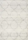 8 x 11 Large Ogee White and Gray Area Rug - Focus