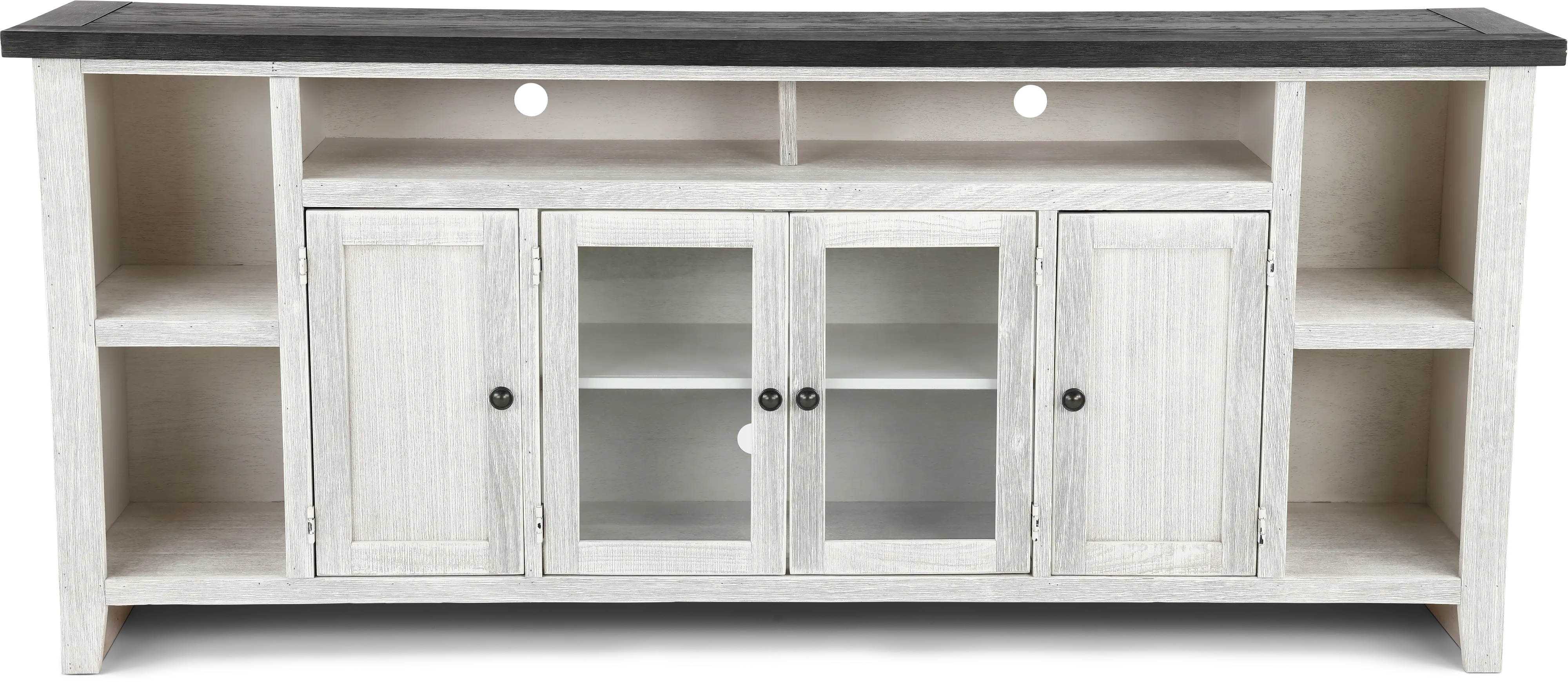 Eastport Rustic White 84  TV Stand-1