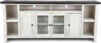 Eastport Rustic White 84  TV Stand