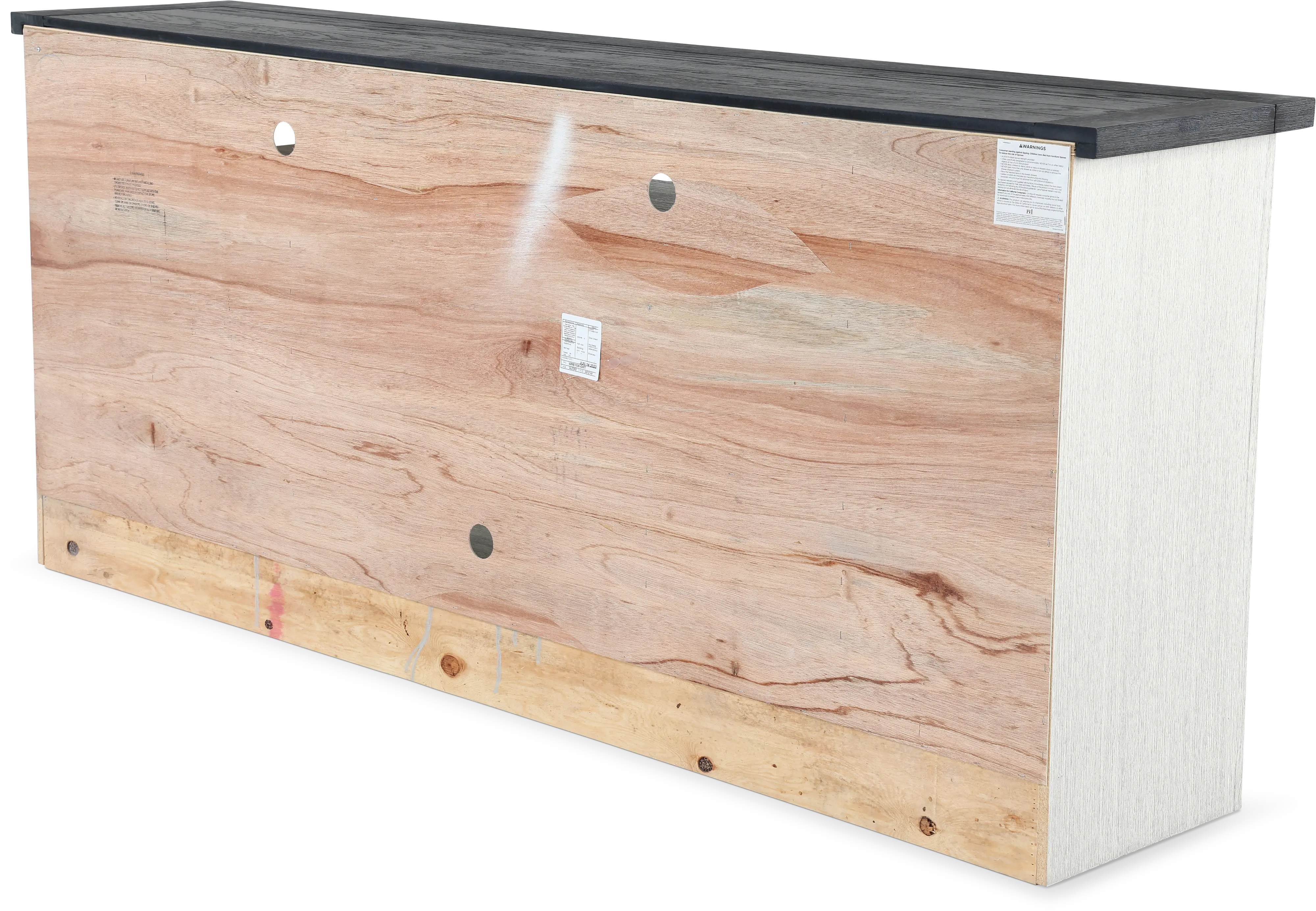 Eastport Rustic White 84  TV Stand-5