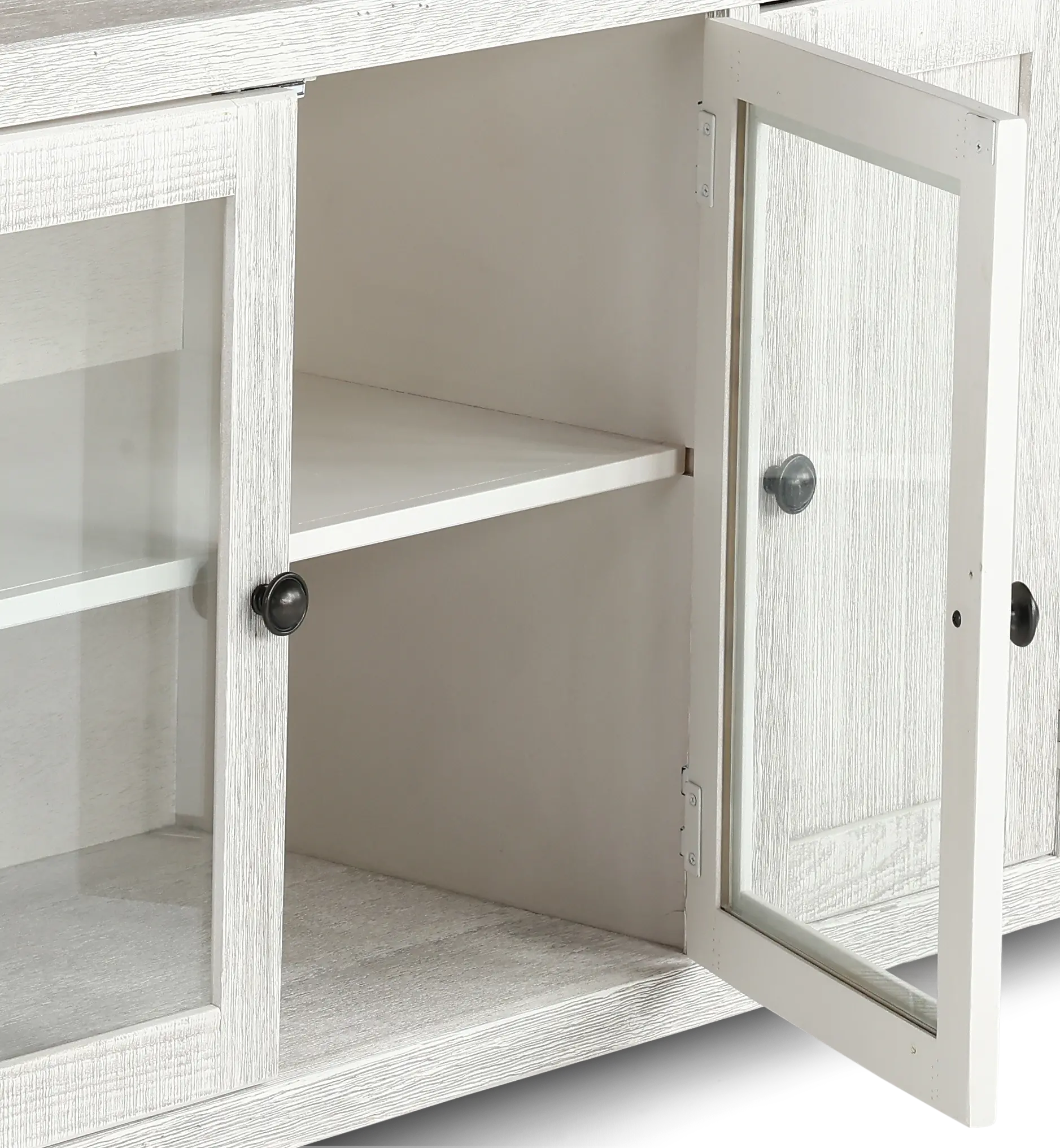 Eastport Rustic White 84  TV Stand-6