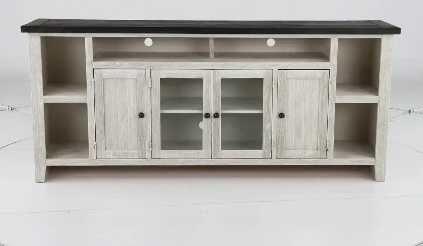 Eastport Rustic White 84  TV Stand-9