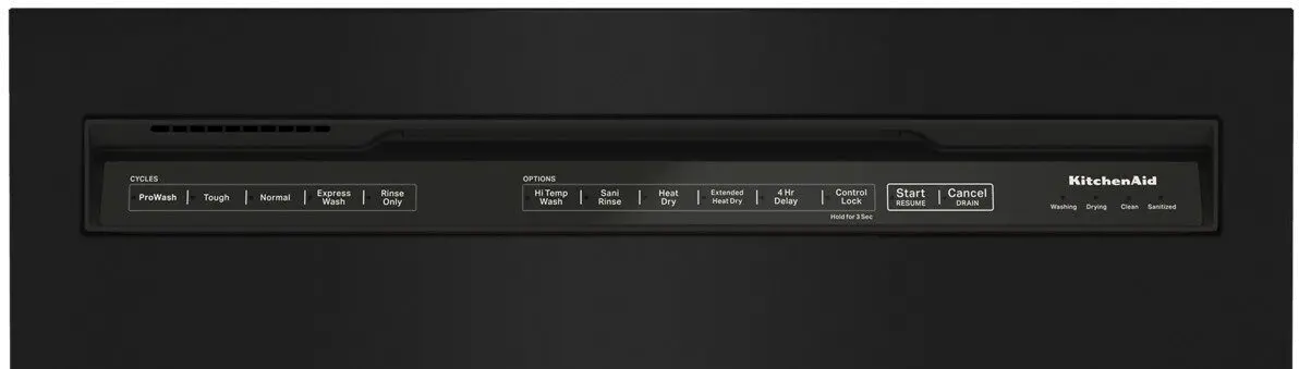 KDFE104KBL KitchenAid Front Control Dishwasher - Black-3