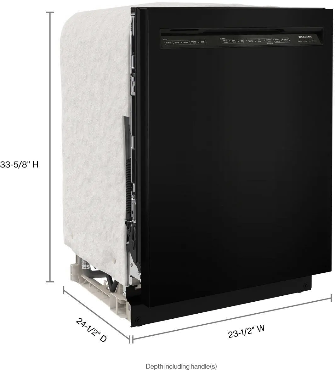 KDFE104KBL KitchenAid Front Control Dishwasher - Black-5