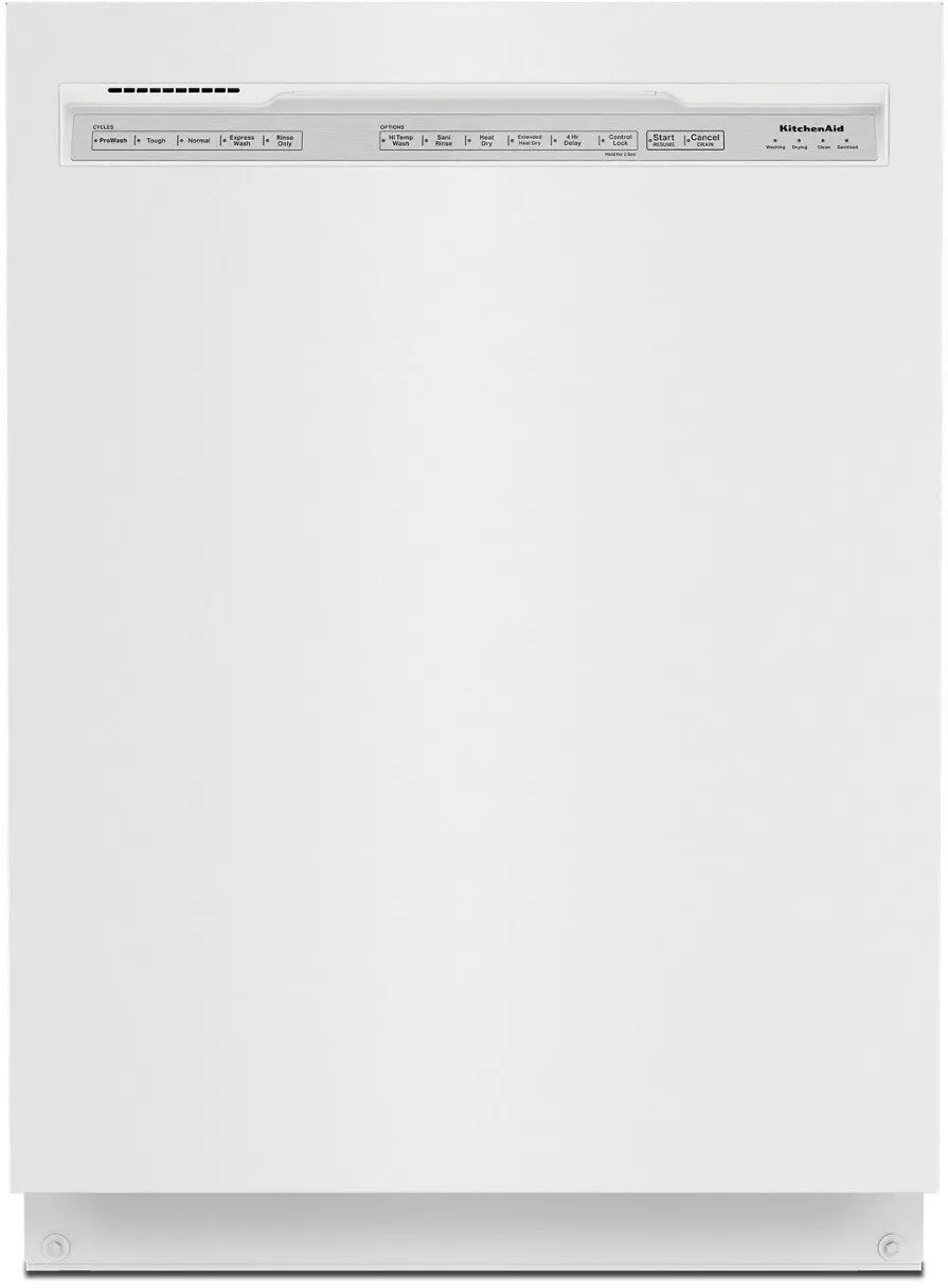 KDFE204KWH KitchenAid Front Control Dishwasher - White-2