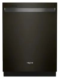 WDT750SAKV Whirlpool Top Control Dishwasher - Black Stainless Steel