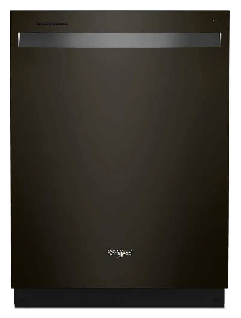 Whirlpool Top Control Dishwasher - Black Stainless Steel