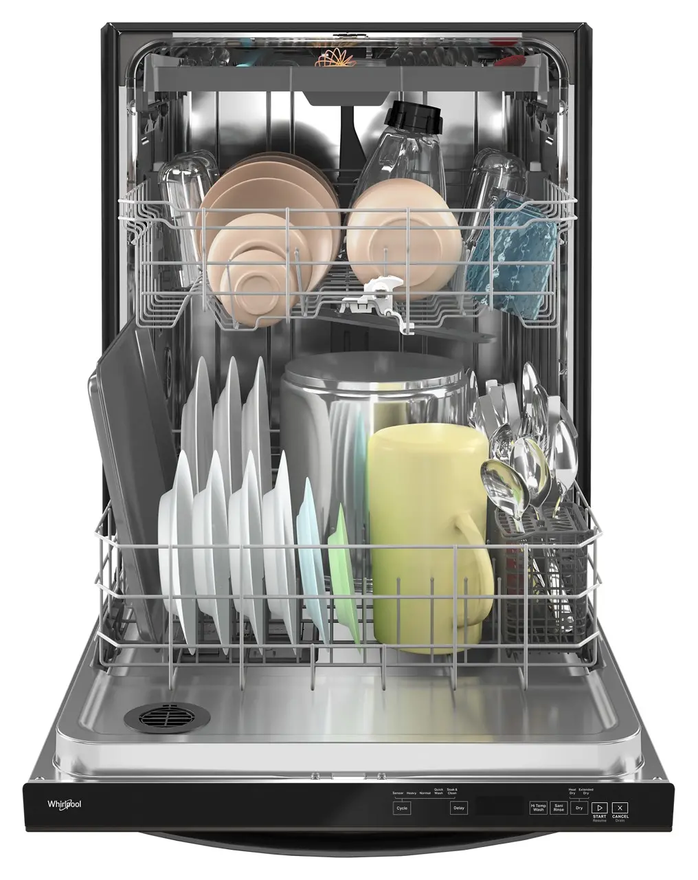 WDT750SAKV Whirlpool Top Control Dishwasher - Black Stainless Steel-5