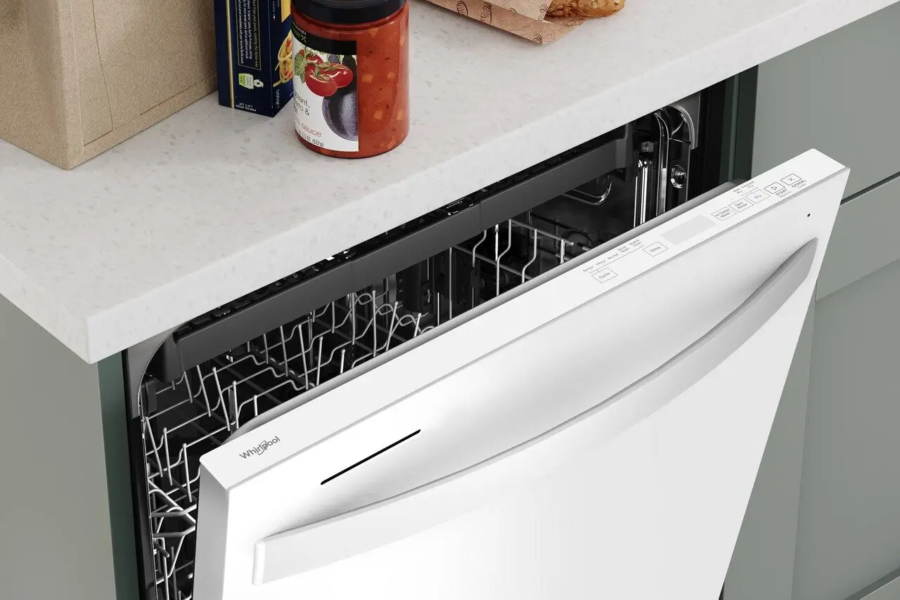 WDT750SAKW Whirlpool Top Control Dishwasher - White-4