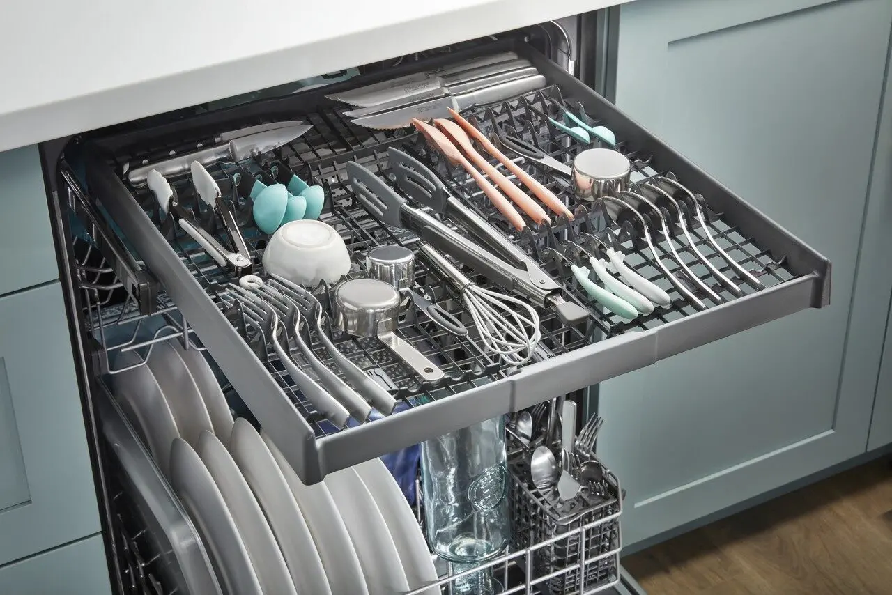 WDT750SAKW Whirlpool Top Control Dishwasher - White-5