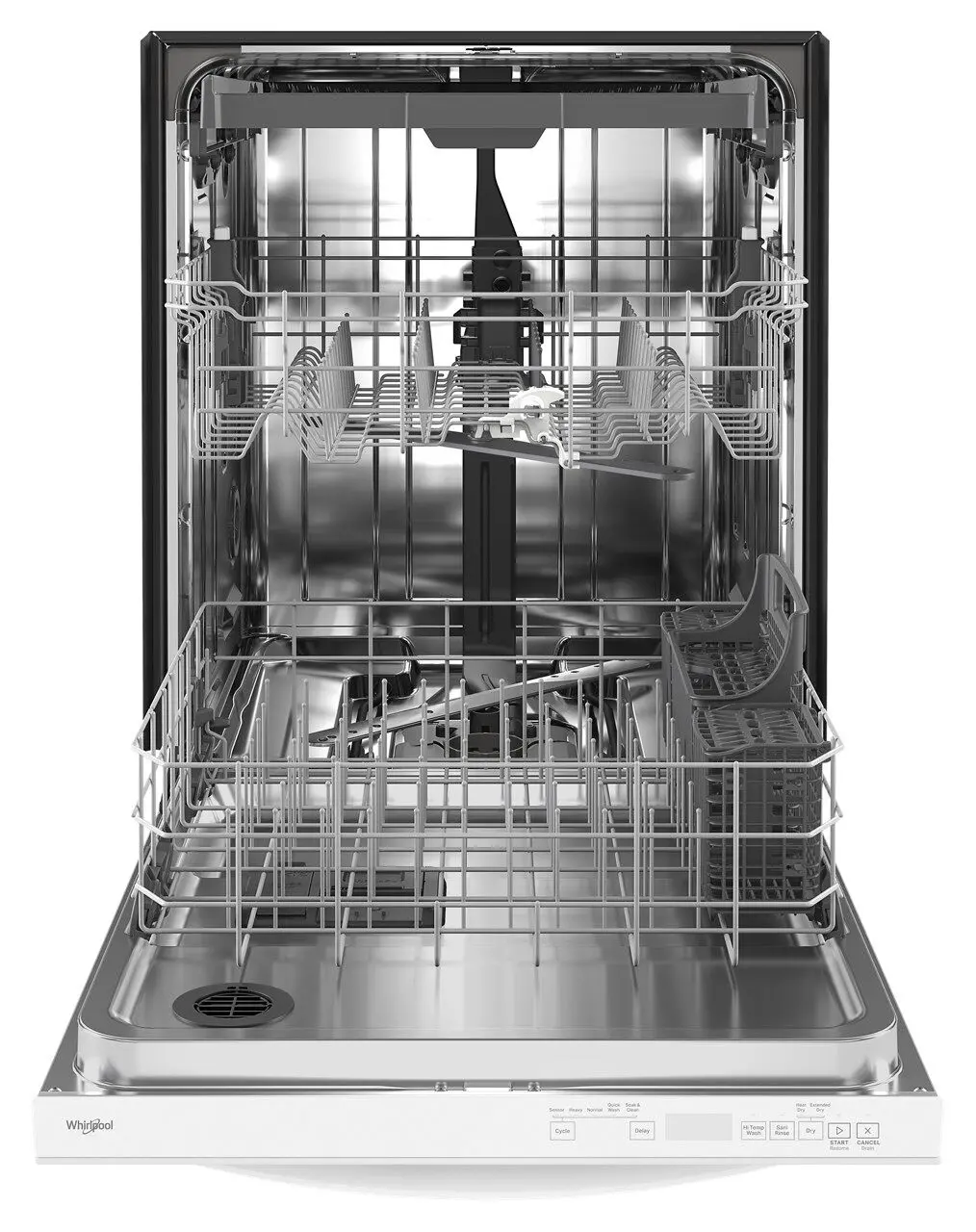 WDT750SAKW Whirlpool Top Control Dishwasher - White-6
