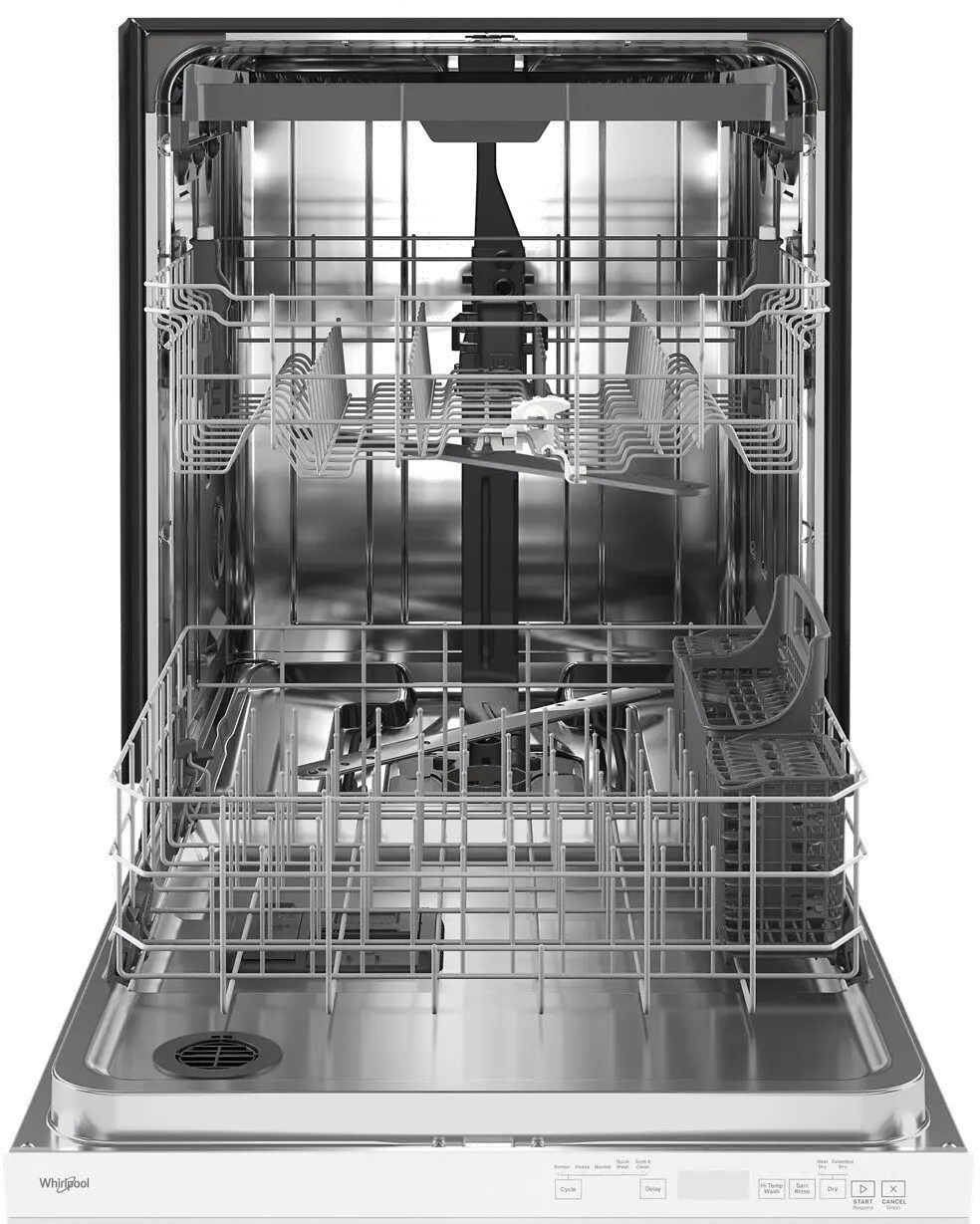 WDTA50SAKW Whirlpool Top Control Dishwasher - White-2