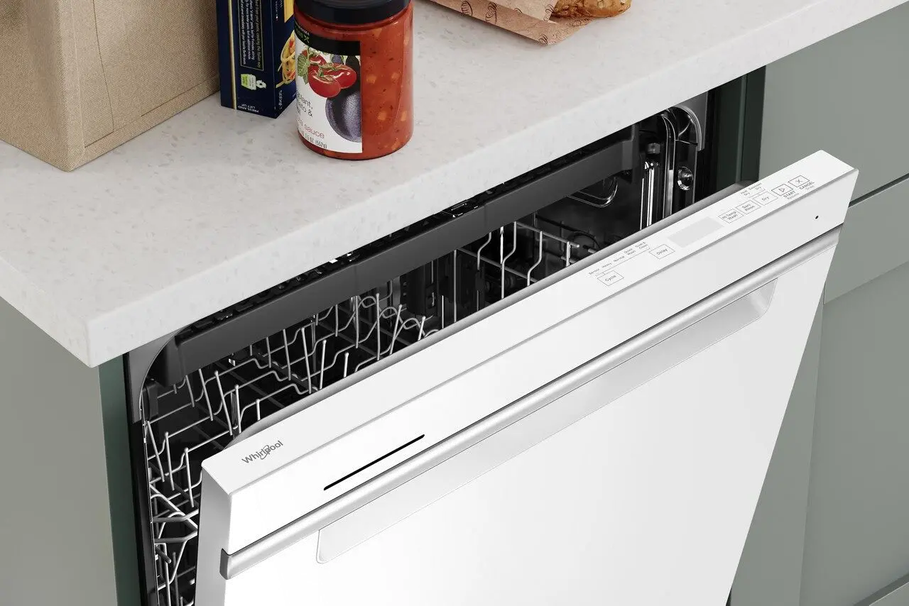 WDTA50SAKW Whirlpool Top Control Dishwasher - White-3