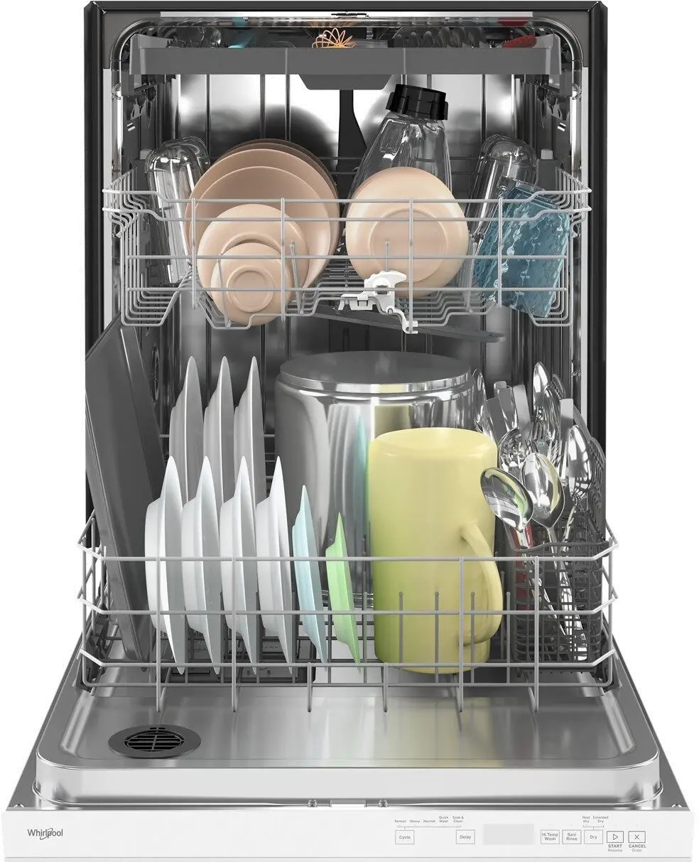 WDTA50SAKW Whirlpool Top Control Dishwasher - White-5