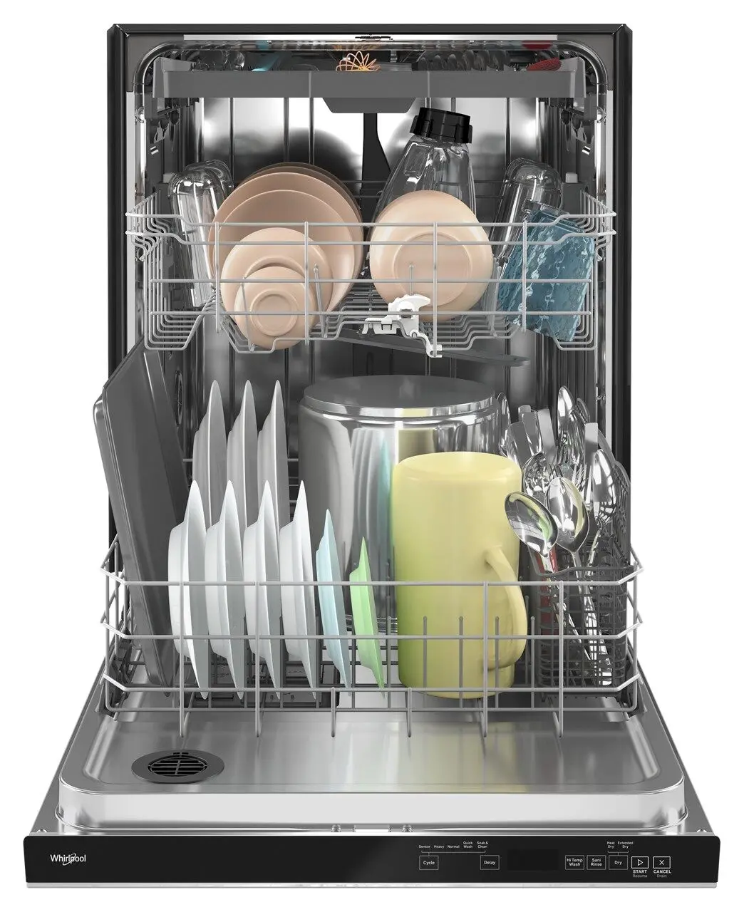 WDTA50SAKZ Whirlpool Top Control Dishwasher - Stainless Steel-4