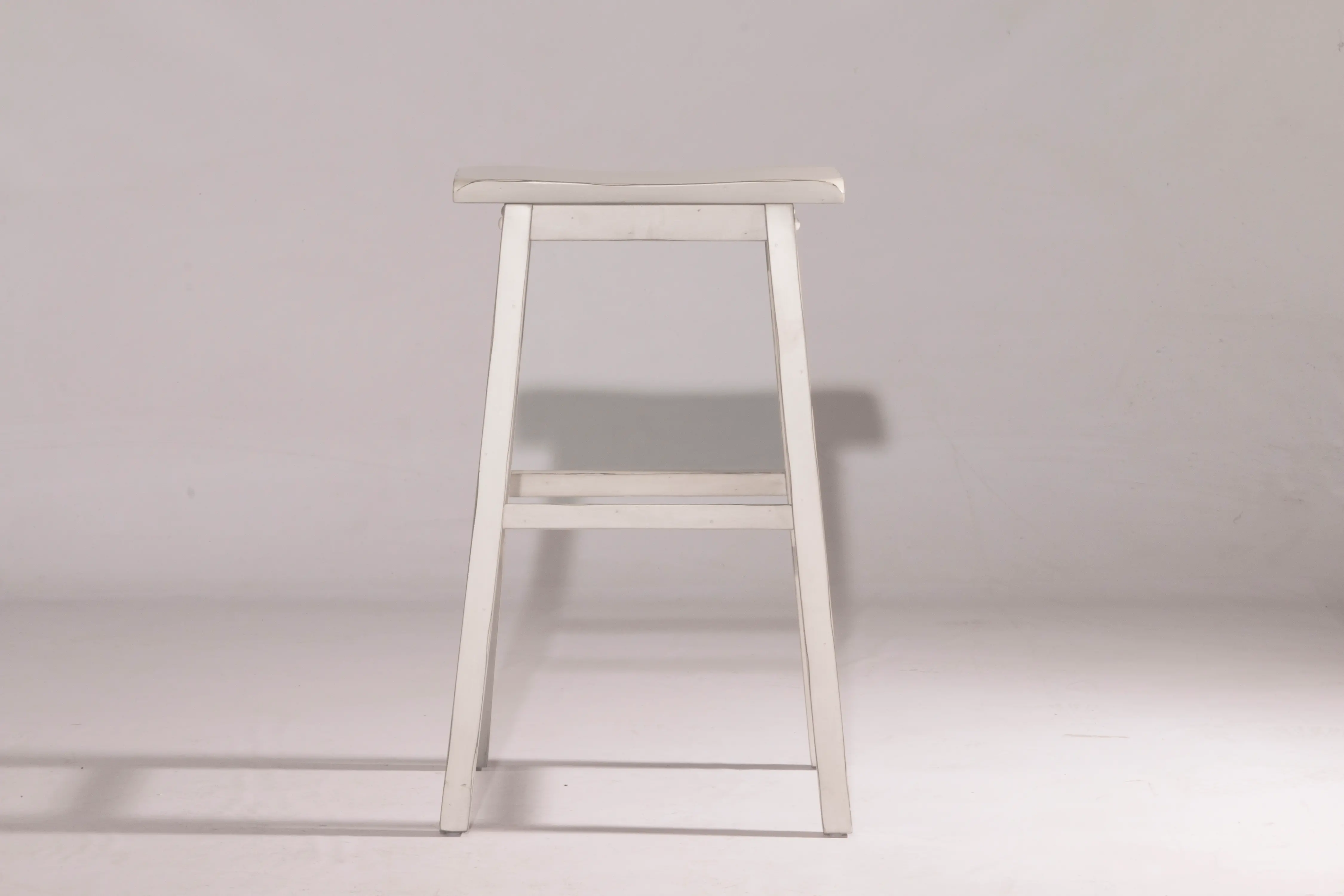 Farmhouse Sea White Backless Bar Stool - Moreno-2