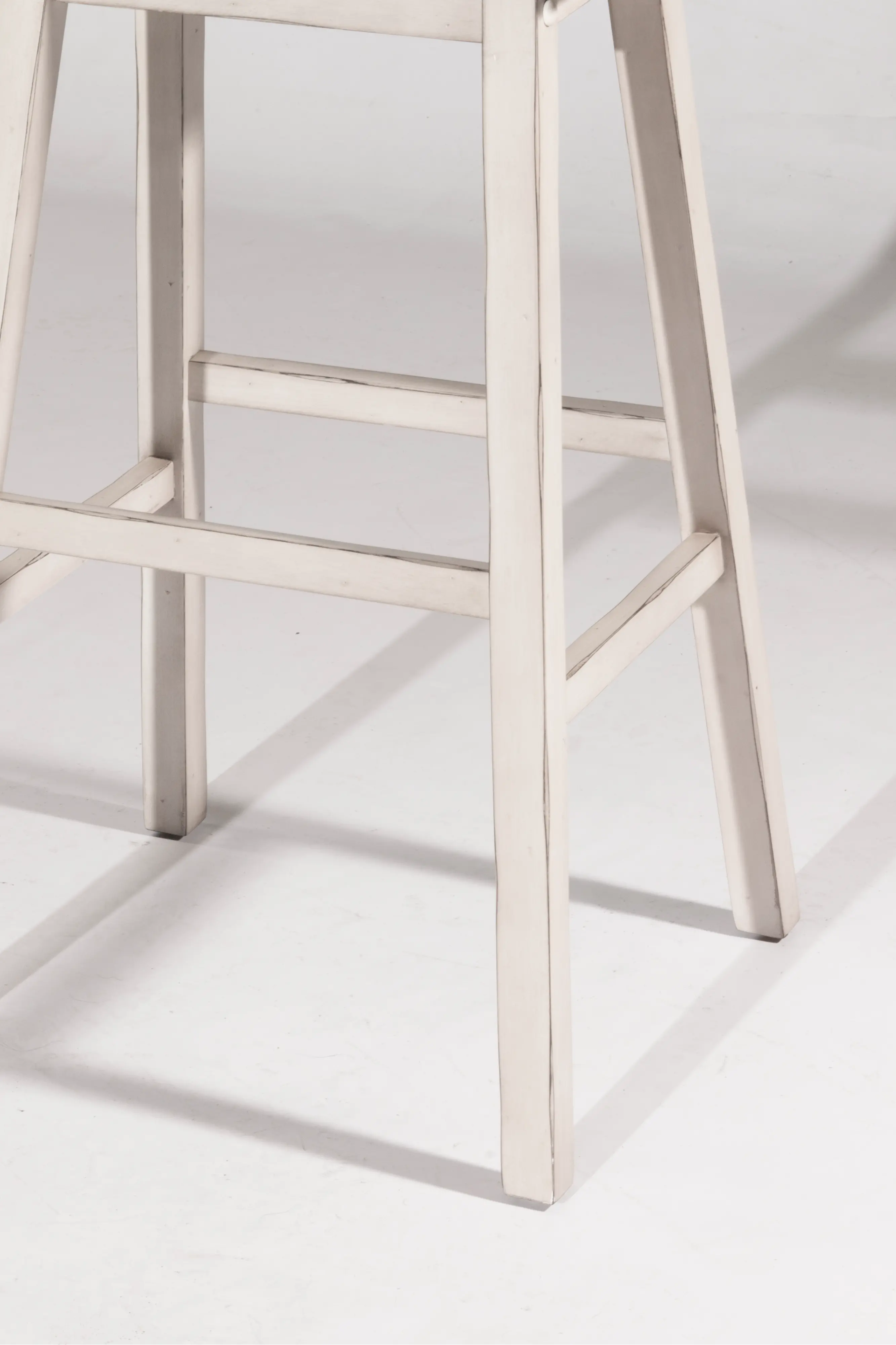 Farmhouse Sea White Backless Bar Stool - Moreno-4