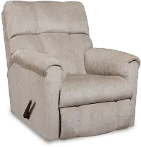 Commander Beige Rocker Recliner