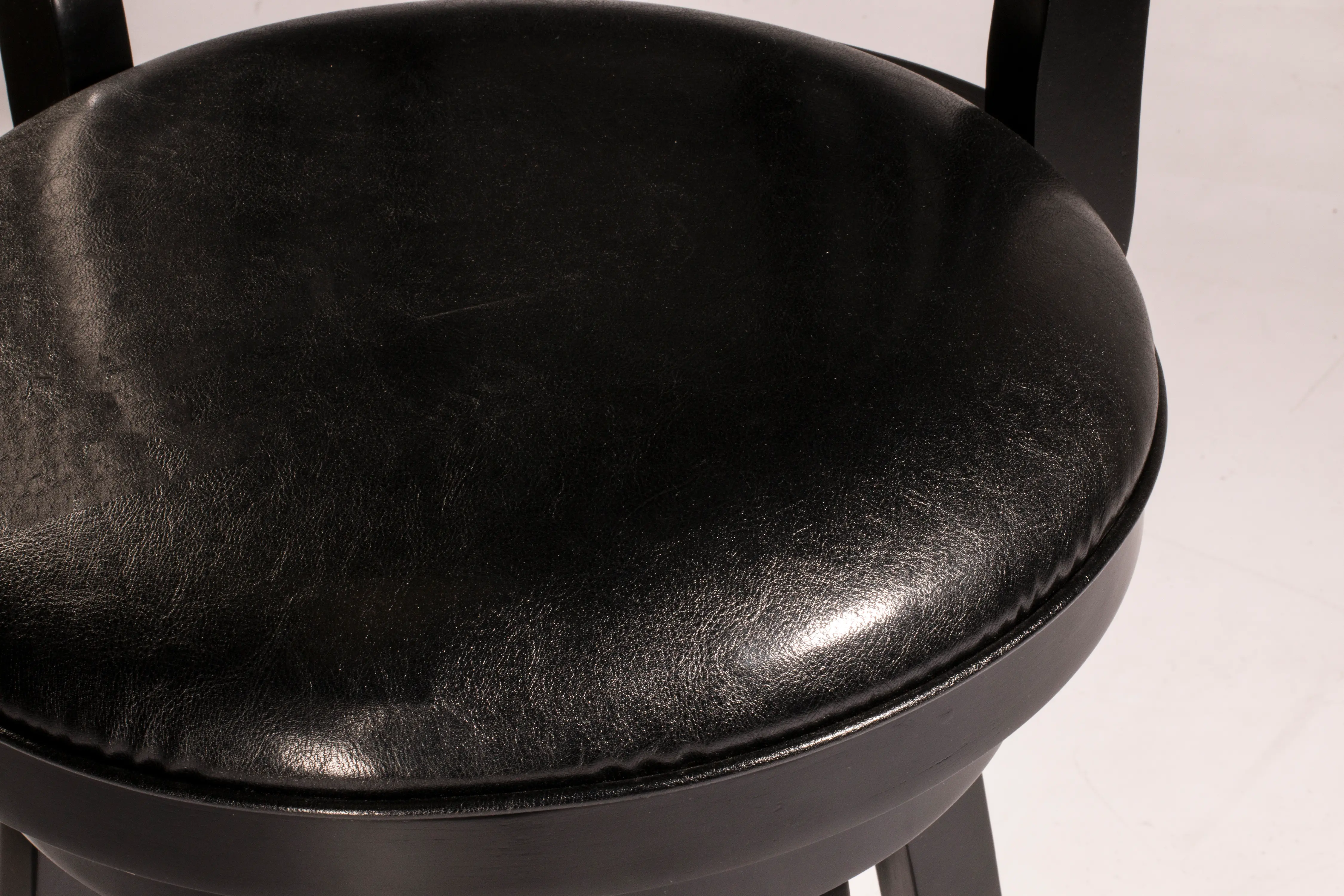 Fairfox Black Swivel Counter Height Stool-3