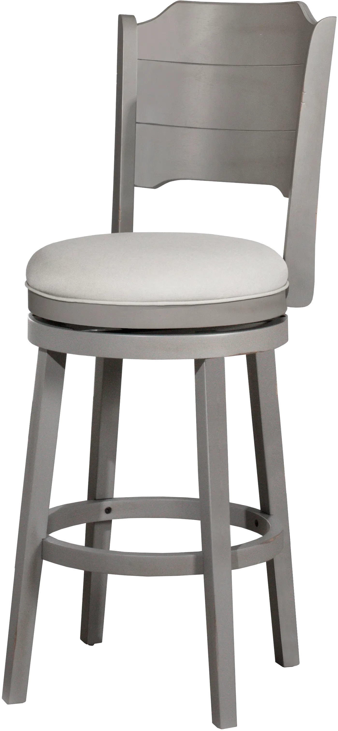 Clarion Gray Swivel Bar Stool-1