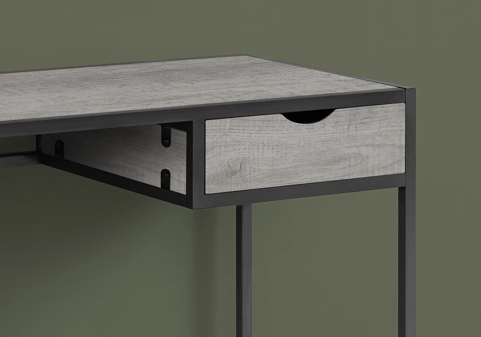 Contemporary Gray Computer Desk-3