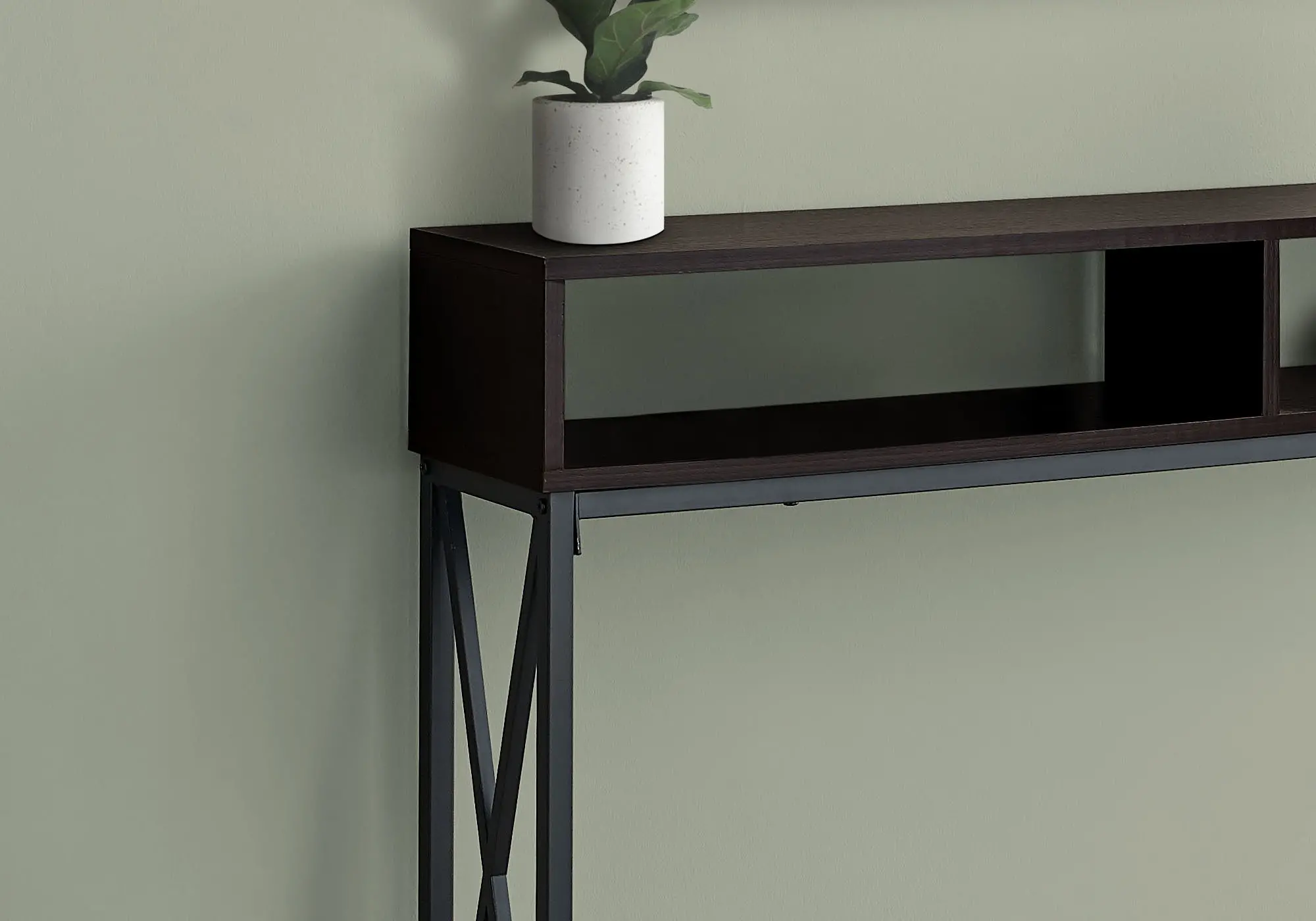 Espresso Sofa Table - Hawk-3