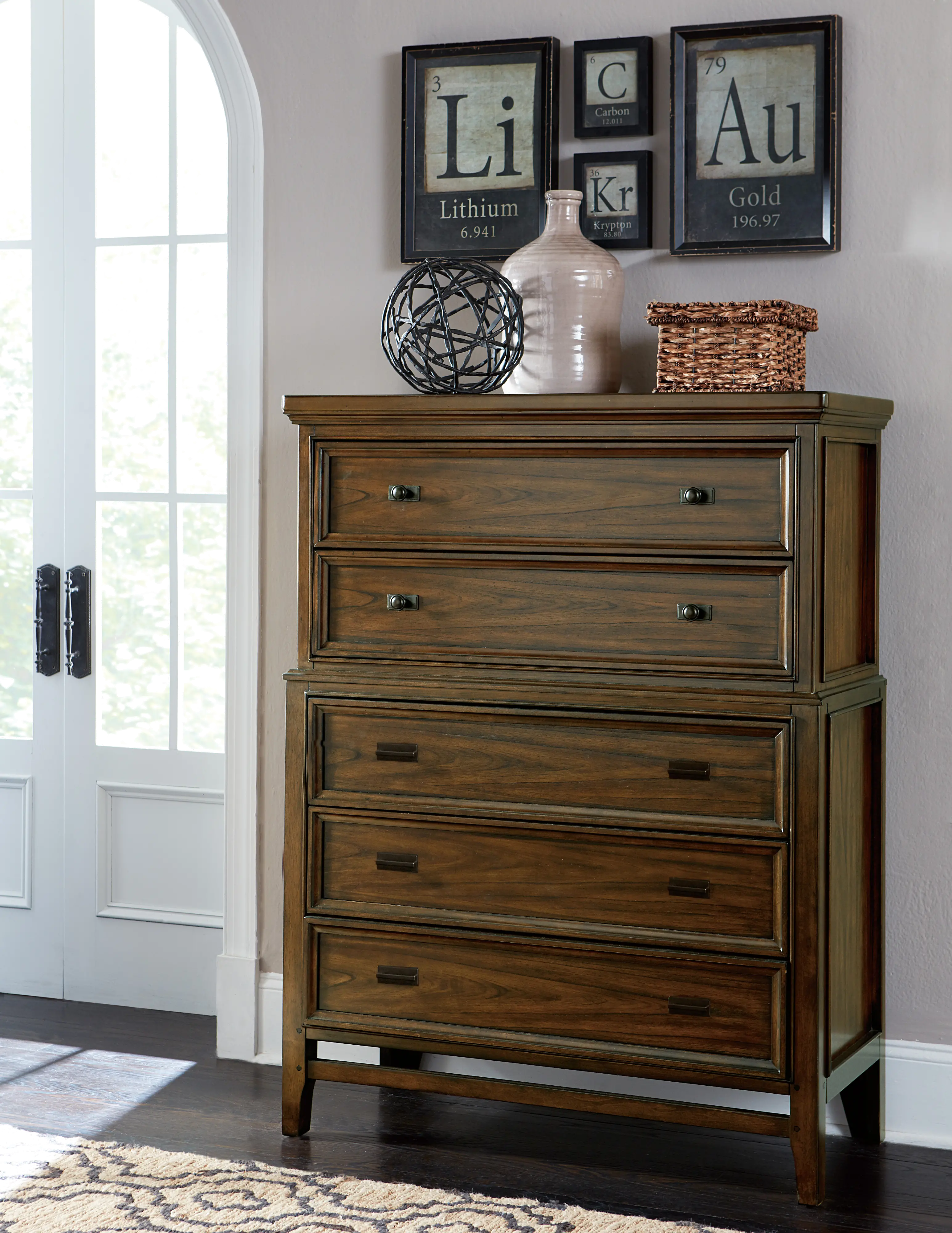 Frankie Brown Cherry Chest of Drawers-2