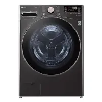 WM4000HBA LG Large Capacity Smart WiFi Front Load Washer with TurboWash 360° - 4.5 cu. ft. Black Steel
