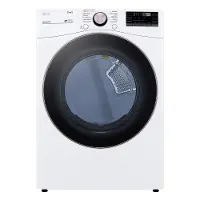 DLEX4000W LG 7.4 Cu Ft Large Capacity Smart Front Load Electric Dryer - White