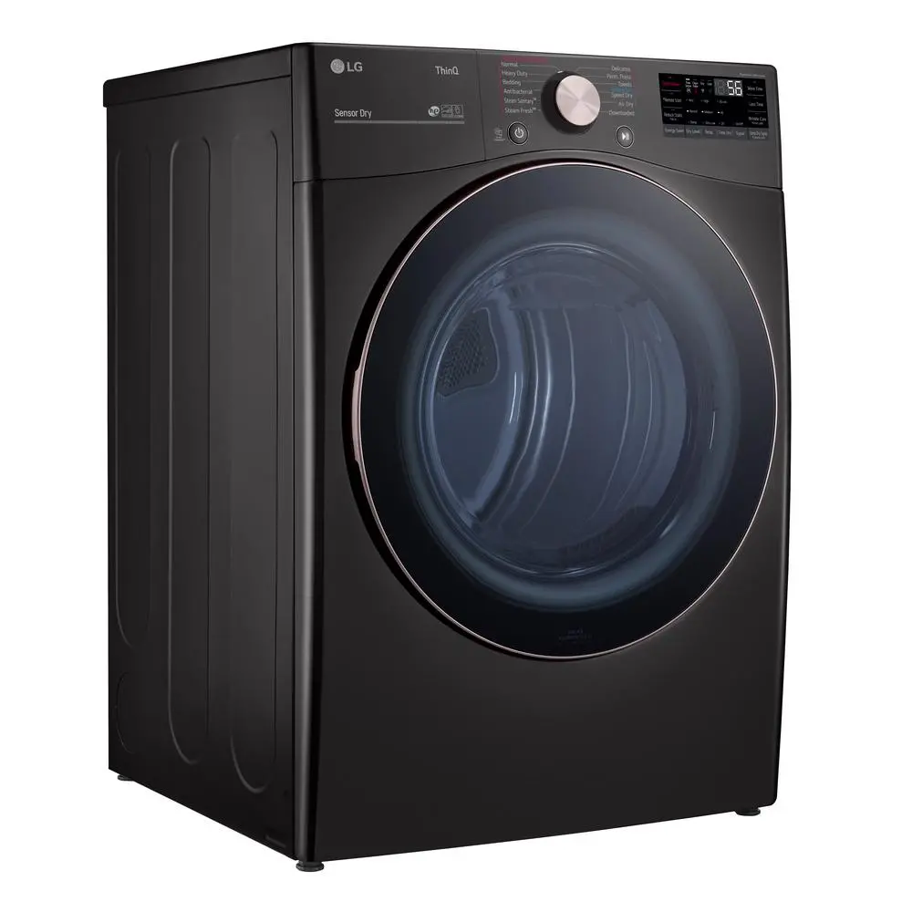 DLEX4000B Ultra Large Capacity Smart Front Load Electric Dryer with TurboSteam™ and Built-In Intelligence - 7.4 cu. ft. Black Stainless Steel-6