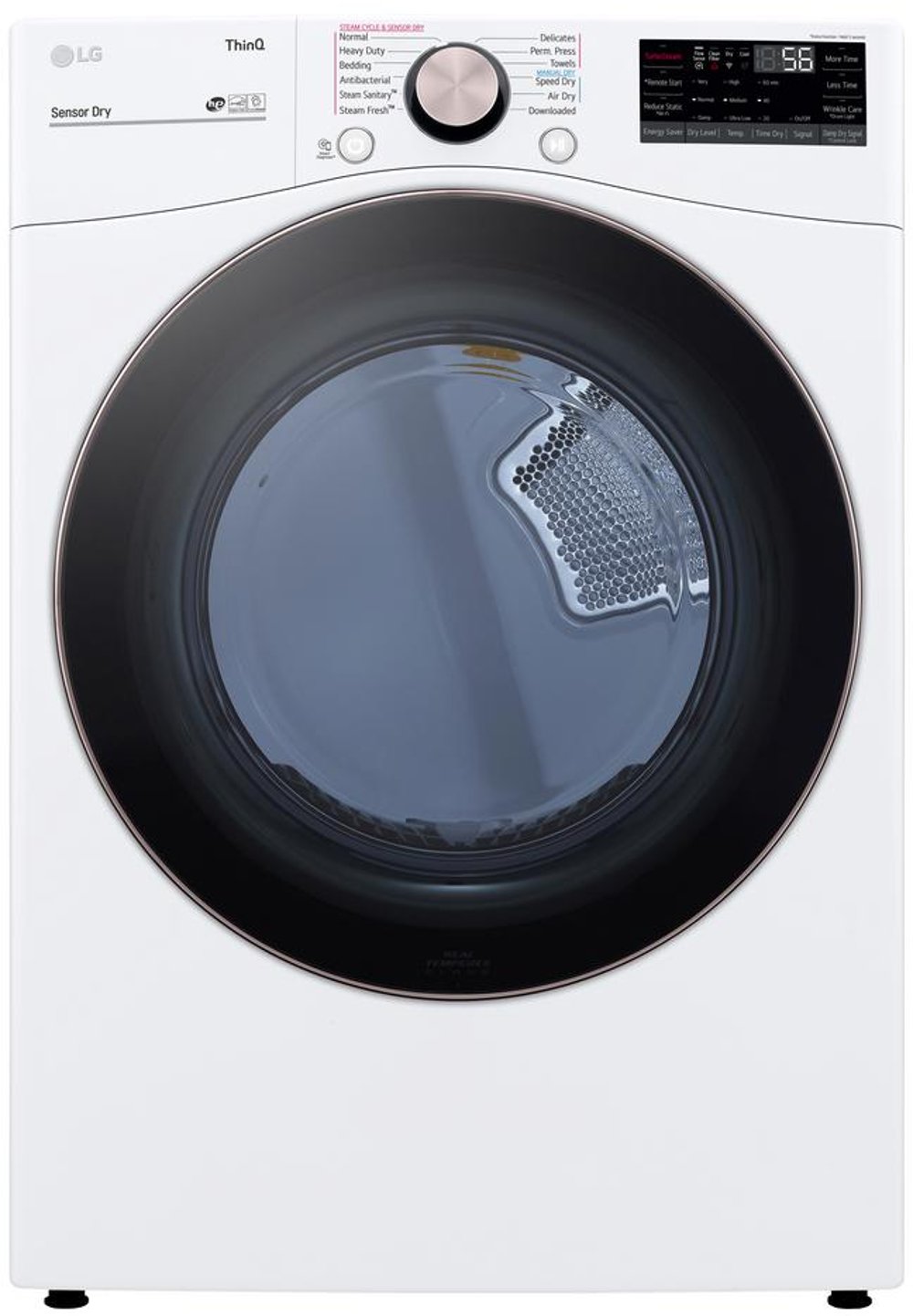 Ultra Large Capacity Smart Front Load Gas Dryer with TurboSteam™ and Built-In Intelligence - 7.4 cu. ft. White