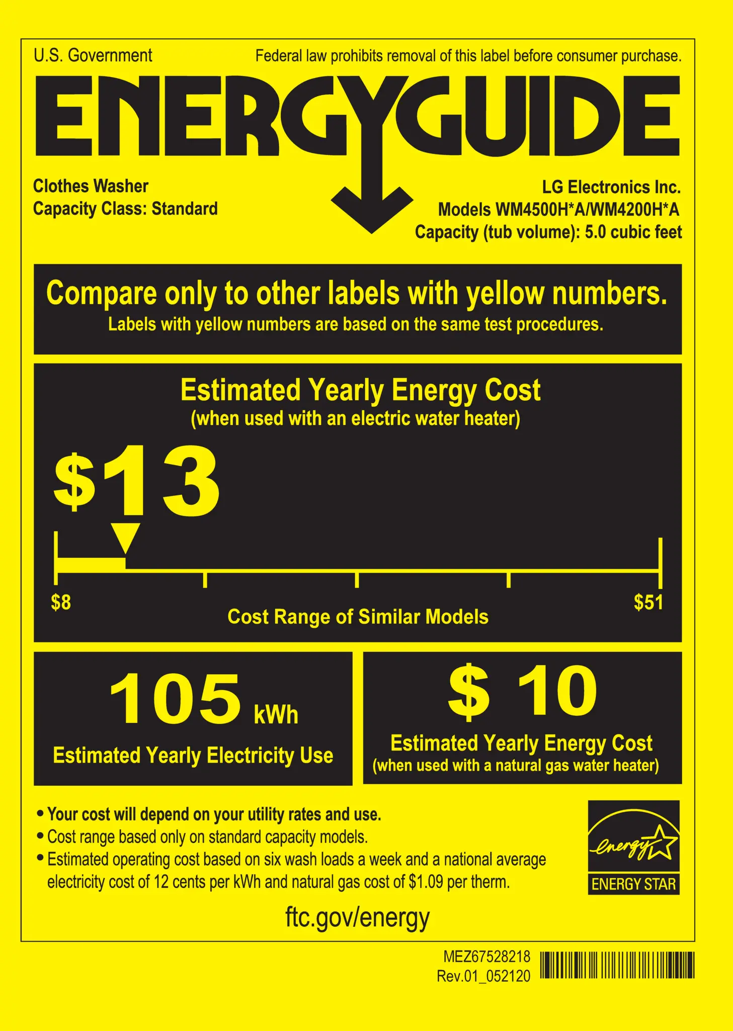 WM4200HBA LG Mega Capacity Smart Front Load Washer with TurboWash 360° - 5.0 cu. ft.-9