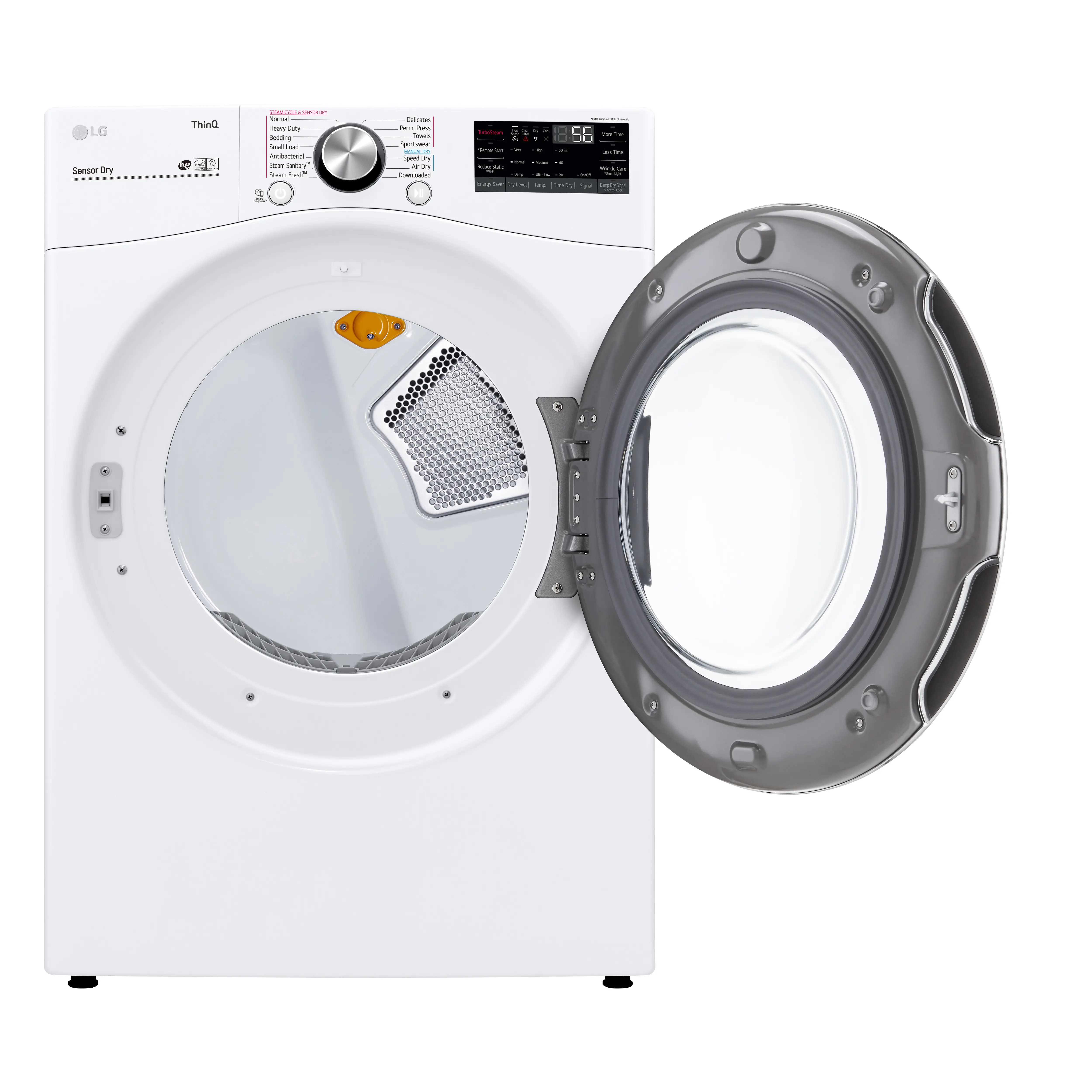 DLEX4200W LG Ultra Large Capacity Smart wi-fi Enabled Front Load Dryer - 7.4 cu. ft. White-10