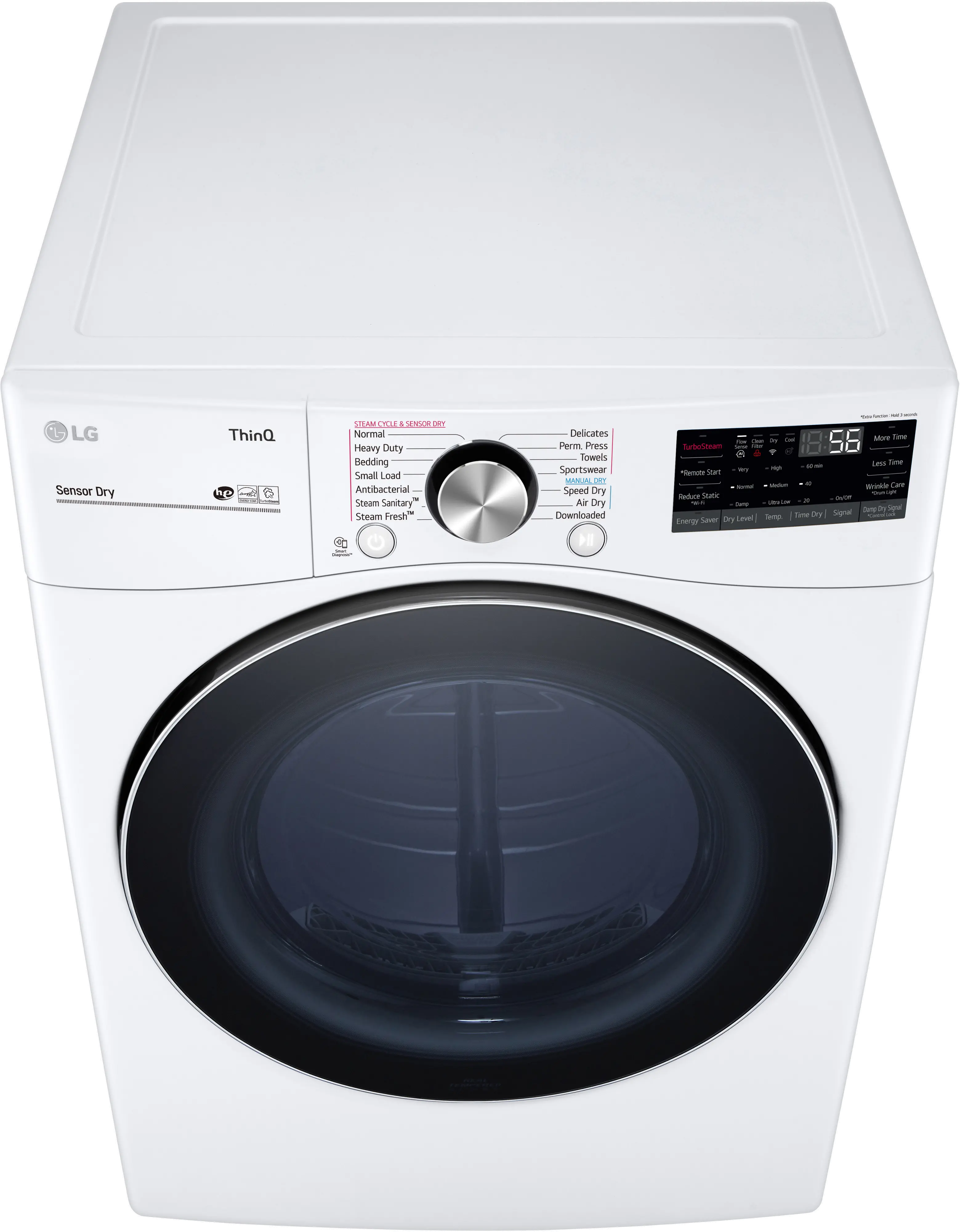 DLEX4200W LG Ultra Large Capacity Smart wi-fi Enabled Front Load Dryer - 7.4 cu. ft. White-11