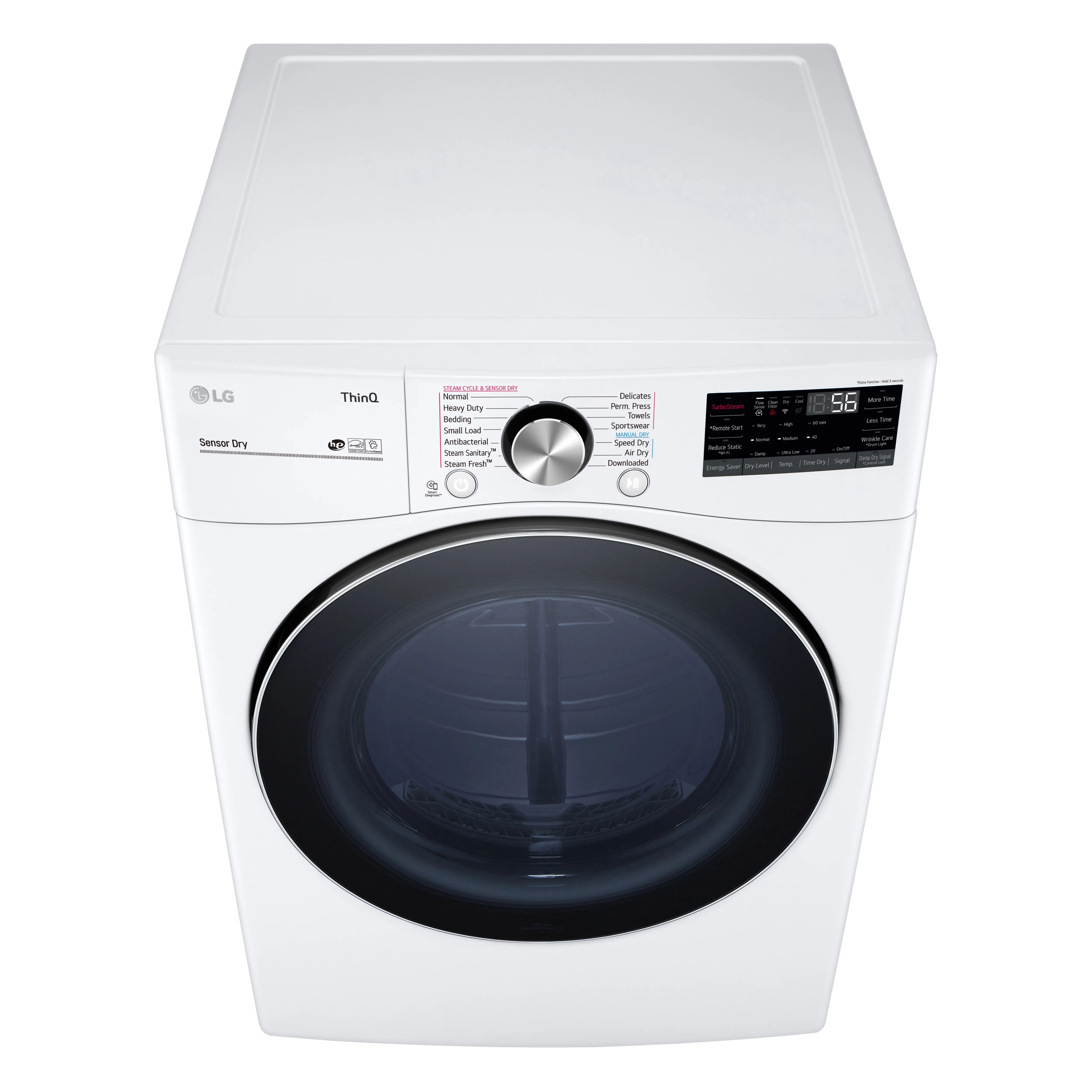 DLEX4200W LG Ultra Large Capacity Smart wi-fi Enabled Front Load Dryer - 7.4 cu. ft. White-11