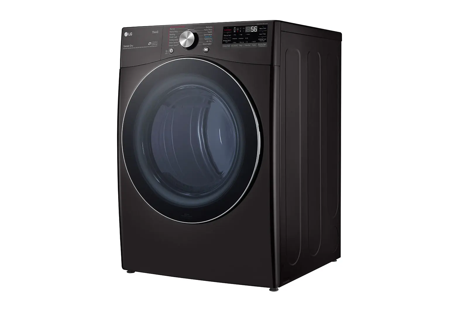 DLGX4201B LG Ultra Large Capacity Gas Dryer with TurboSteam and Built-In Intelligence - Black Steel 7.4 cu. ft.-4