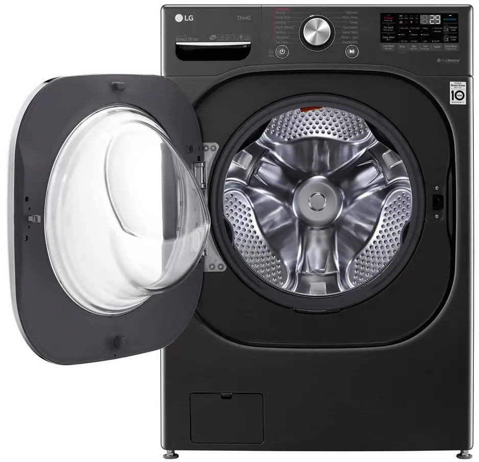 WM4500HBA LG Mega Capacity Smart Front Load Washer with Built-In Intelligence - 5.0 cu. ft. Black Steel-2