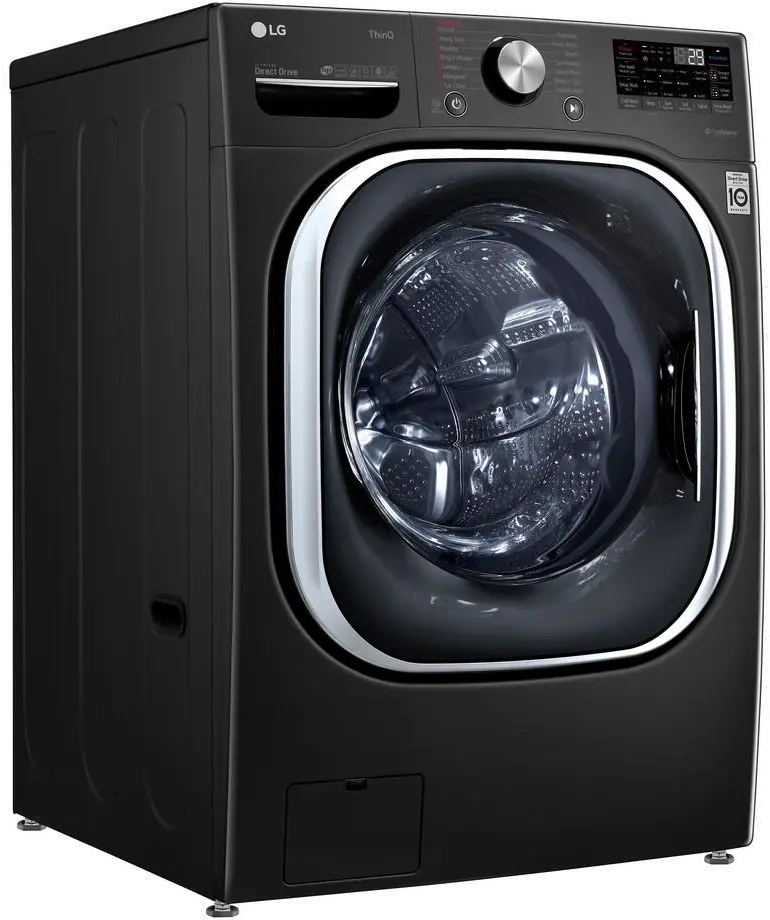 WM4500HBA LG Mega Capacity Smart Front Load Washer with Built-In Intelligence - 5.0 cu. ft. Black Steel-3