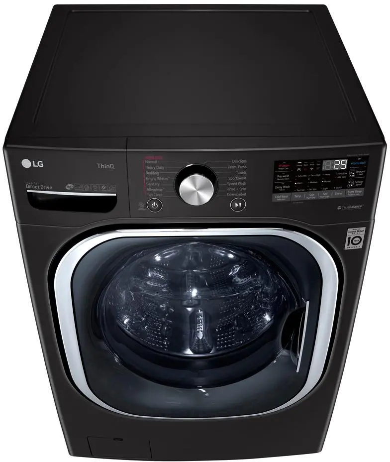 WM4500HBA LG Mega Capacity Smart Front Load Washer with Built-In Intelligence - 5.0 cu. ft. Black Steel-4