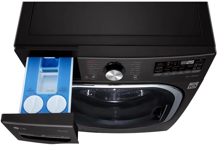 WM4500HBA LG Mega Capacity Smart Front Load Washer with Built-In Intelligence - 5.0 cu. ft. Black Steel-6