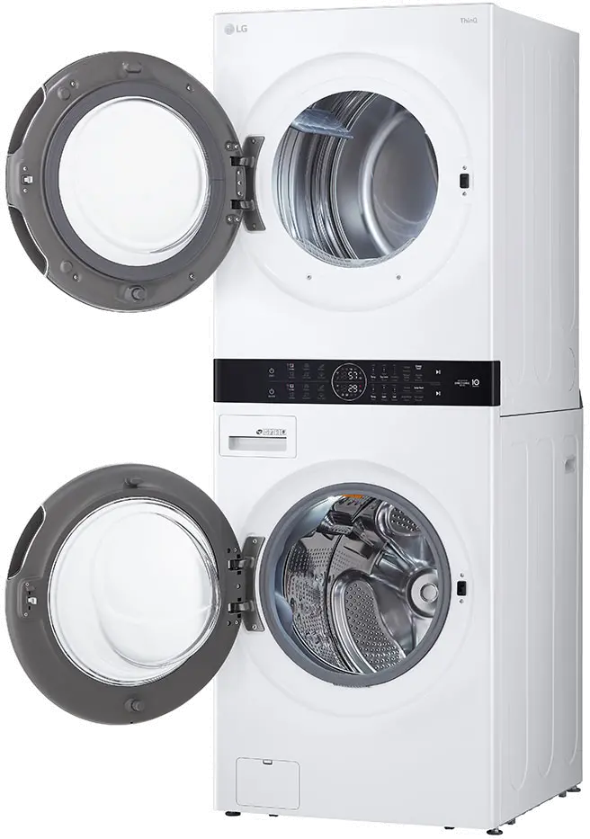 WKEX200HWA LG Single Unit Front Load LG WashTower with Center Control 4.5 cu. ft. Washer and 7.4 cu. ft. Electric Dryer - White-6
