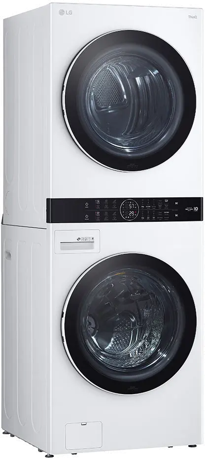 WKGX201HWA LG Single Unit Front Load LG WashTower with Center Control 4.5 cu. ft. Washer and 7.4 cu. ft. Gas Dryer - White-3