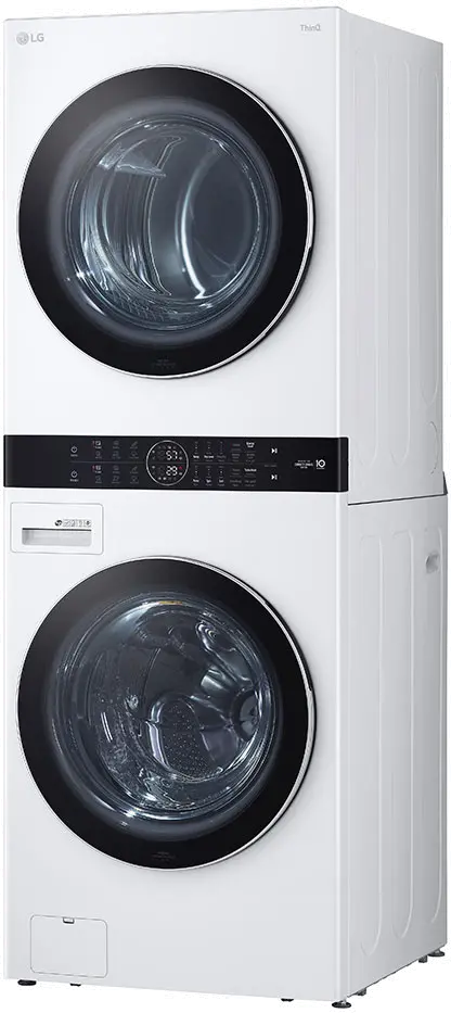 WKGX201HWA LG Single Unit Front Load LG WashTower with Center Control 4.5 cu. ft. Washer and 7.4 cu. ft. Gas Dryer - White-4