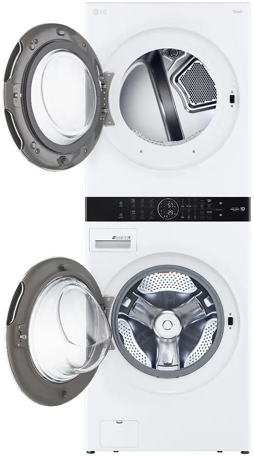 WKGX201HWA LG Single Unit Front Load LG WashTower with Center Control 4.5 cu. ft. Washer and 7.4 cu. ft. Gas Dryer - White-5