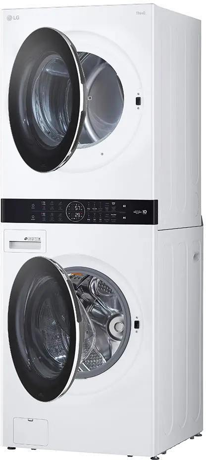 WKGX201HWA LG Single Unit Front Load LG WashTower with Center Control 4.5 cu. ft. Washer and 7.4 cu. ft. Gas Dryer - White-6