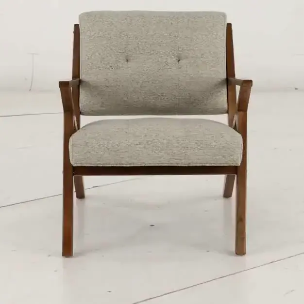 Rocket Mid Century Modern Light Gray Accent Chair-11