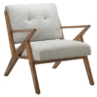 Rocket Mid Century Modern Light Gray Accent Chair