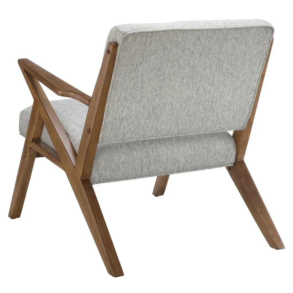 Rocket Mid Century Modern Light Gray Accent Chair-6