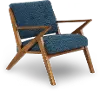 Rocket Mid Century Modern Blue Accent Chair