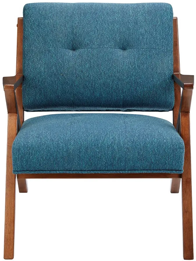 Rocket Mid Century Modern Blue Accent Chair-3